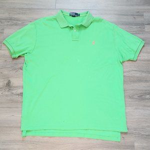 Excellent Used Condition Men's POLO RALPH LAUREN Interlock Polo Shirt Green - XL